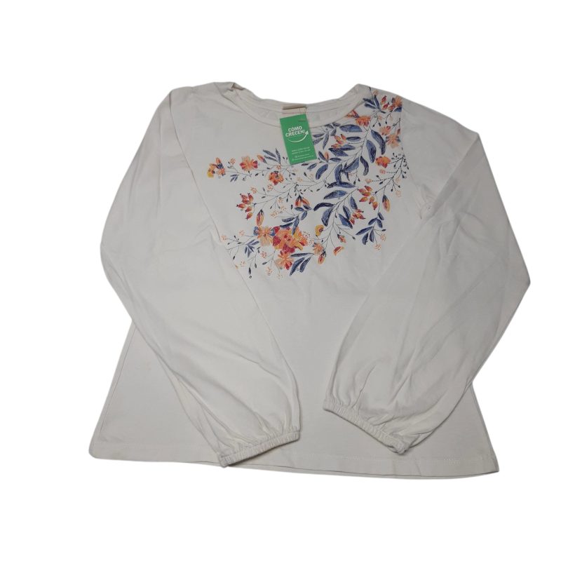 REMERA BCA FLORES AZUL NARNAJA ZARA T10