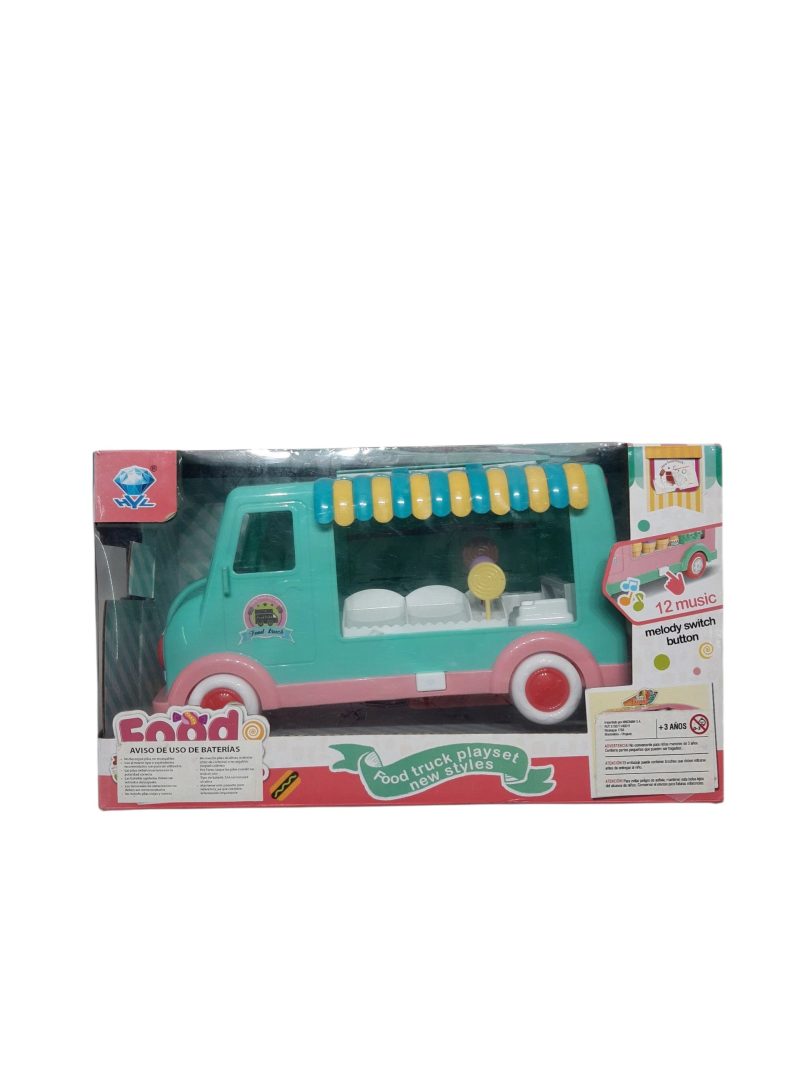 CAMION CELESTE ROSADO CON SONIDOS