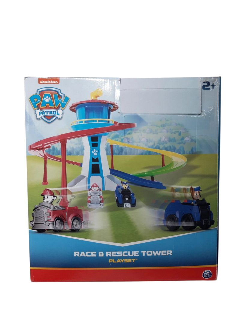 PISTA PAW PATROL CON 2 AUTITOS EN CAJA