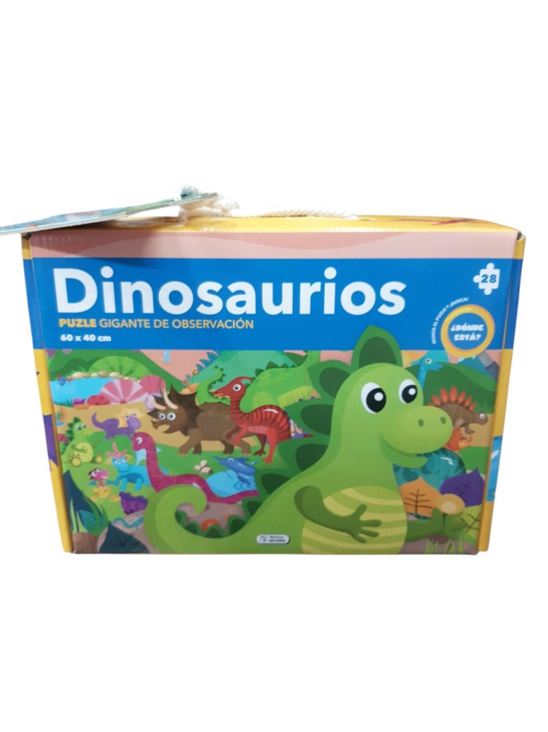 PUZZLE DINOSAURIOS 60X40 CM 28PZ
