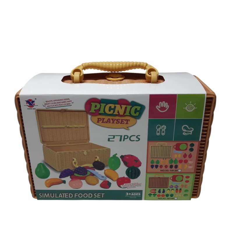 VALIJA PARA PICNIC CON ACCESORIOS  PIEZAS