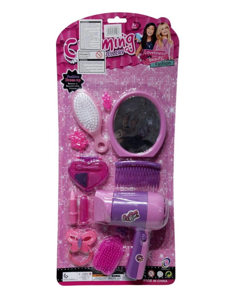 SET DE BELLEZA SECADOR CON SONIDOS ACCESORIOS JA2576