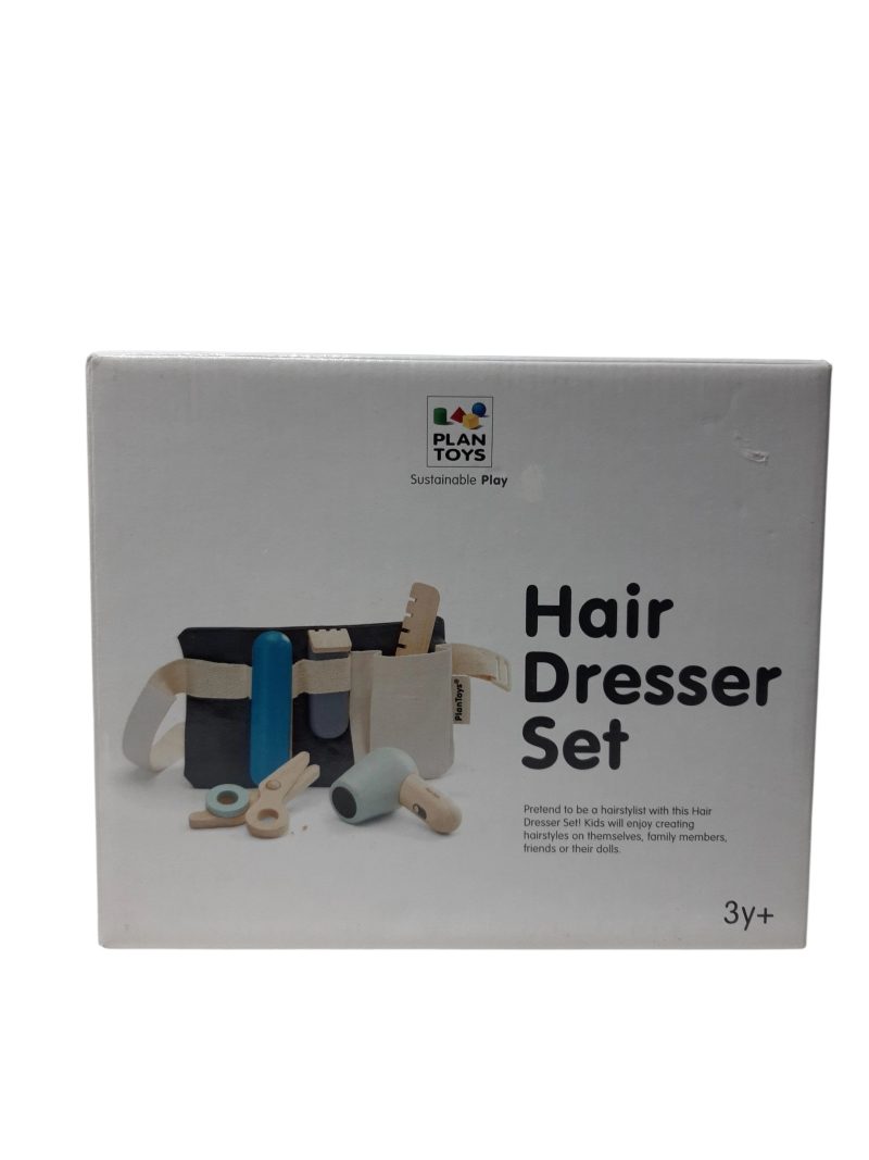 SET DE PELUQUERIA DE MADERA EN CAJA PLAN TOYS
