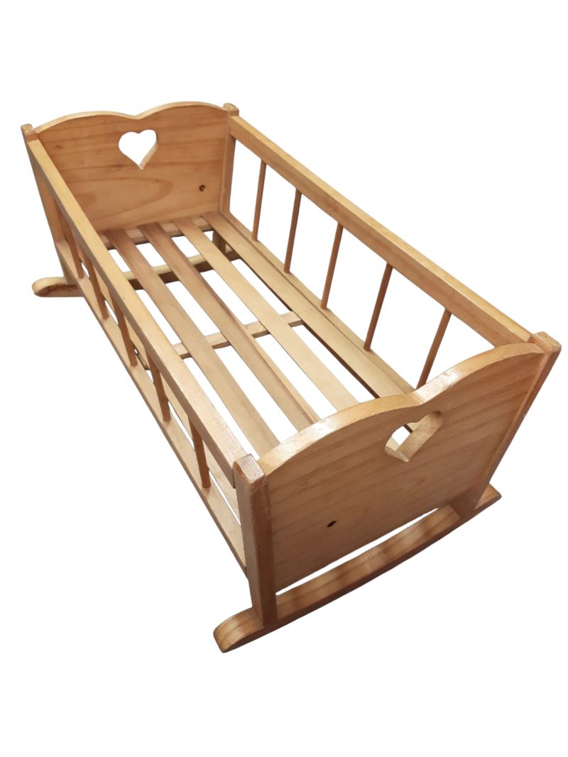 CUNA DE MADERA PARA MUÑECAS