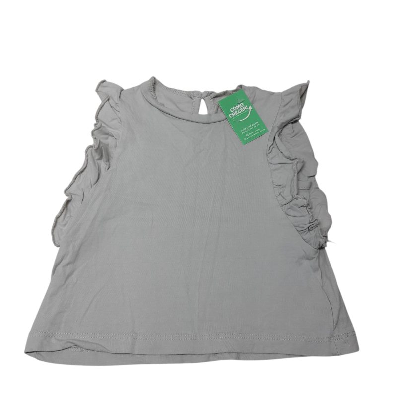 REMERA VERDE AGUA VOLADO EN MANGA T2 AP
