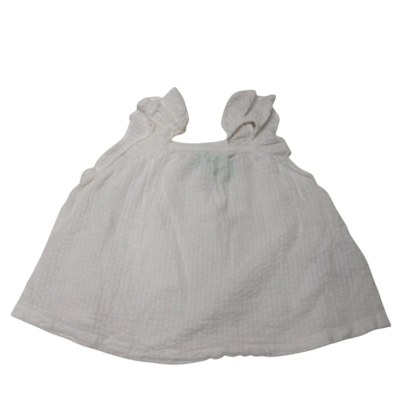 BLUSA BLANCA TIPO BAMBULA H&M T2