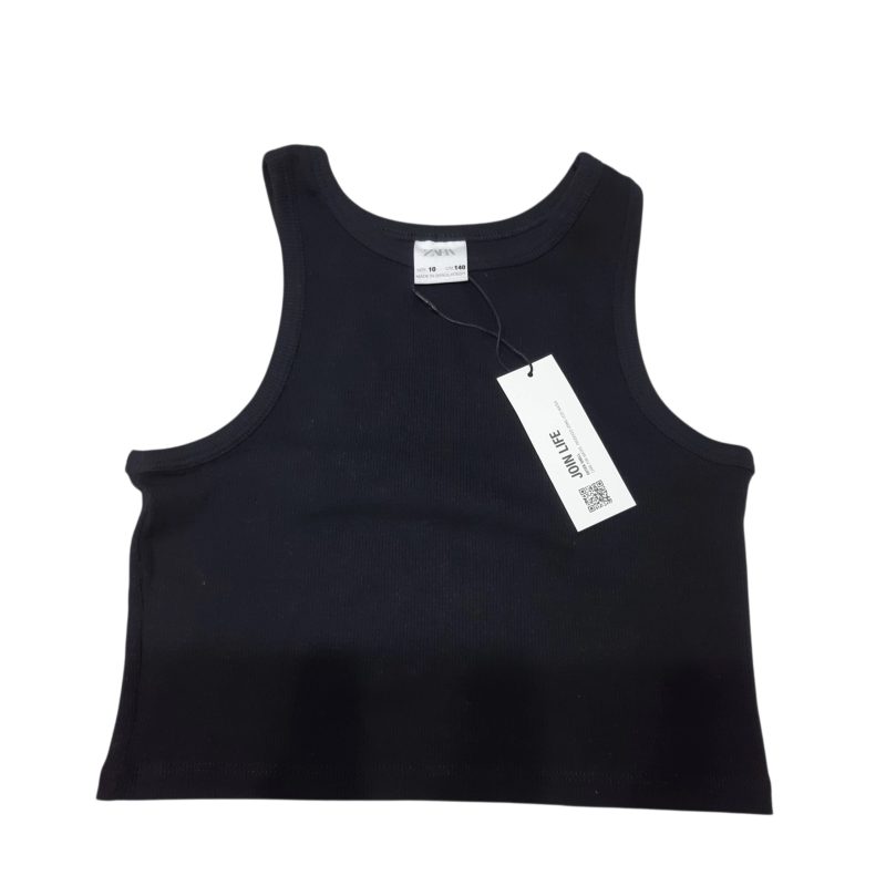MUSCULOSA ALG NEGRA MORLEY ZARA T10 NUEVA