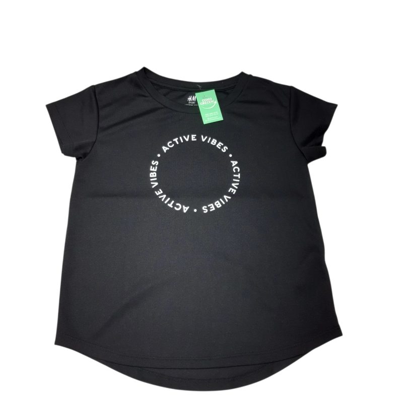 REMERA DEPORTIVA NEGRA ACTIVE H&M T9/10