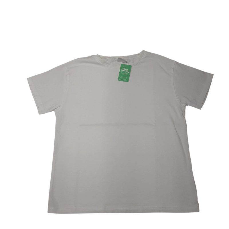 REMERA BLANCA LISA ZARA T9/10