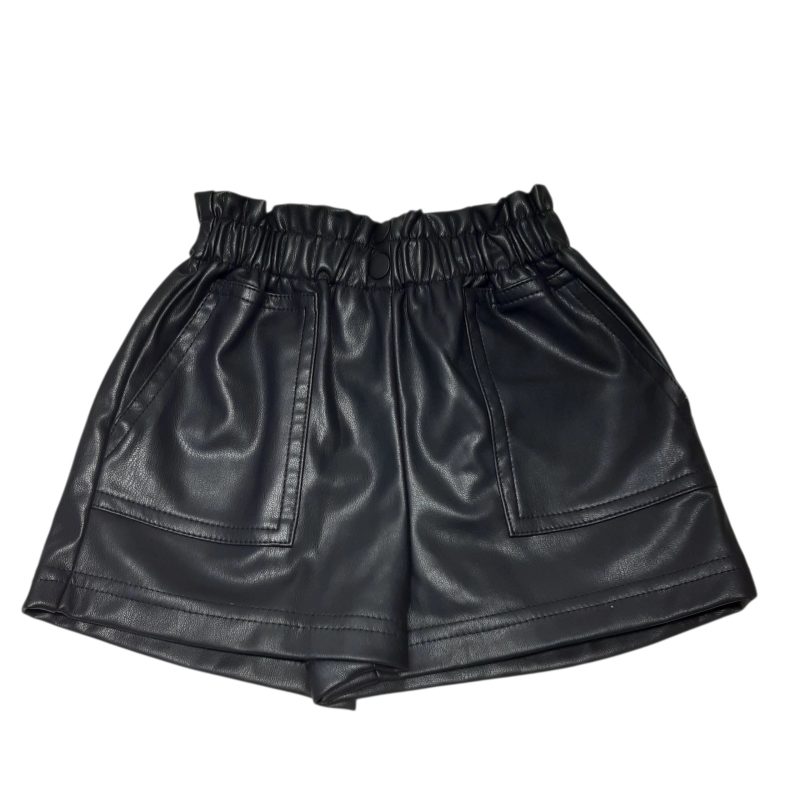 SHORT CUERINA NEGRO BOTONES AZRA T18/24M