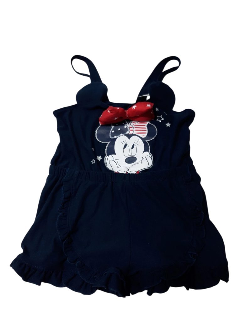 ENTERITO MONO ALG AZUL MINNIE MOÑA ROJA DISNEY T4
