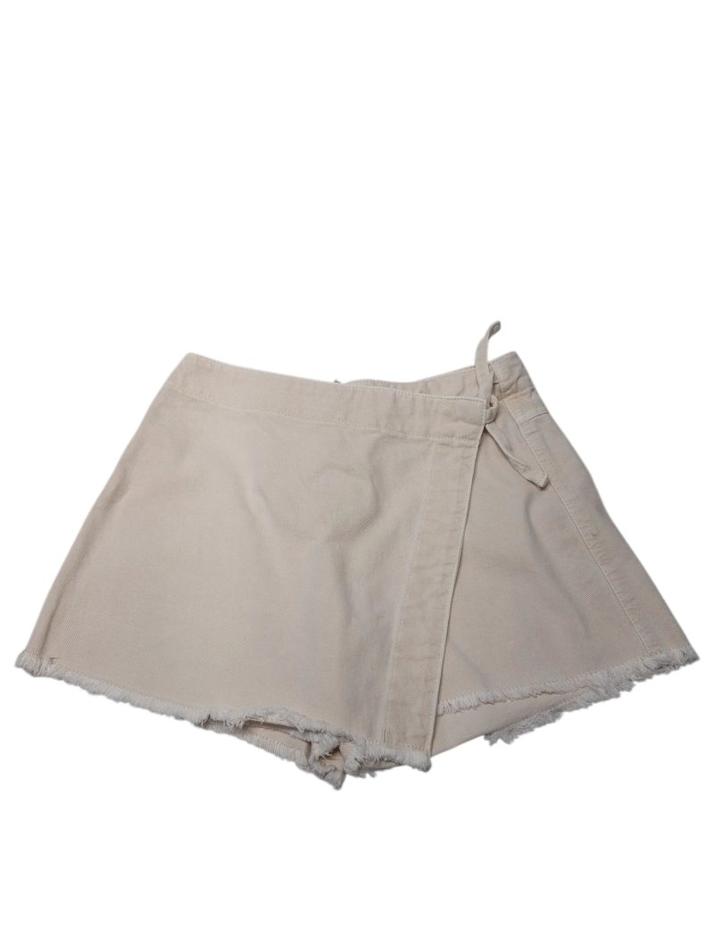 SHORT POLLERA JEAN BEIGE ZARA T13/14