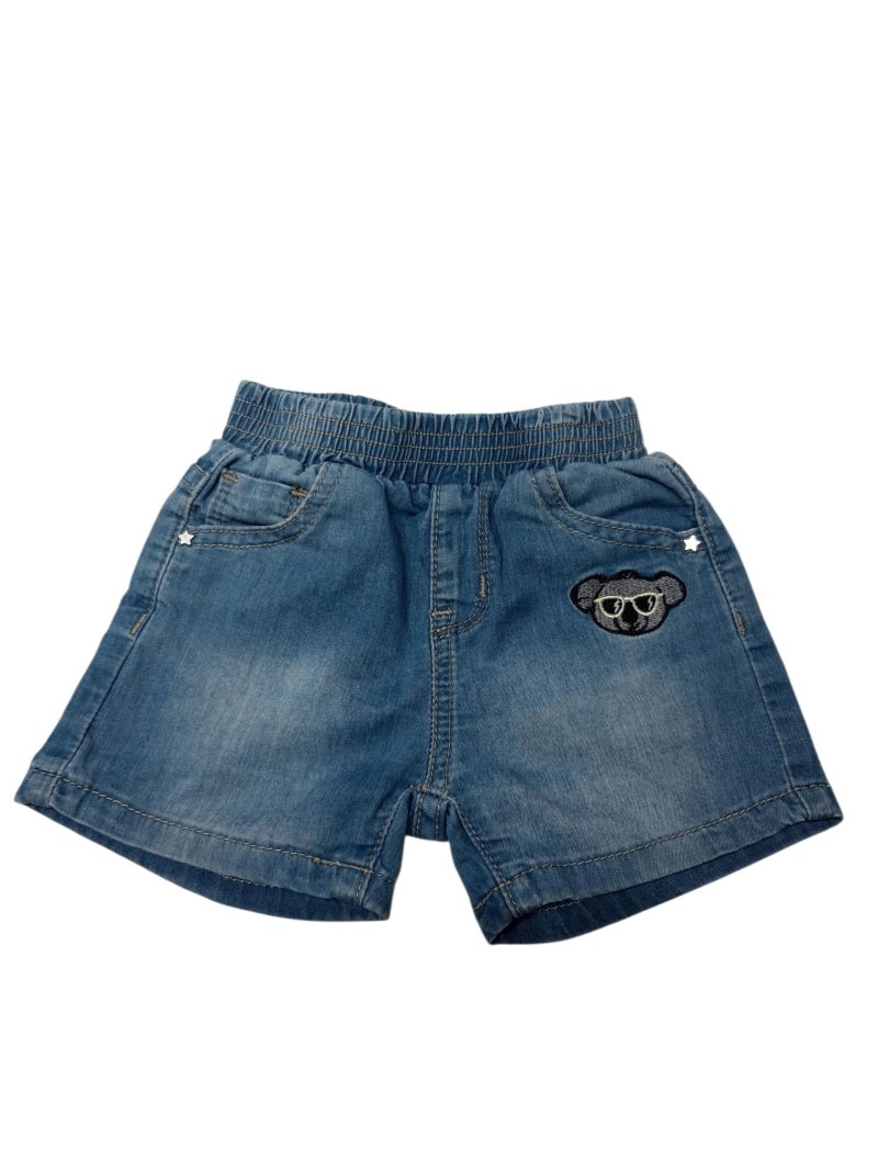 SHORT DE JEAN KOALA BORDADO GRISINO T3/6M