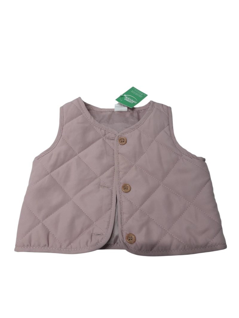 CHALECO ROMBOS ROSA VIEJO H6M T4/6M