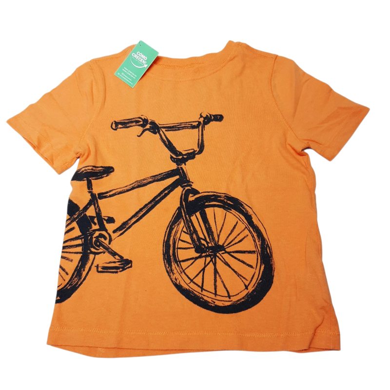 REMERA NARANJA BICI NEGRA GT OLD NAVY T4
