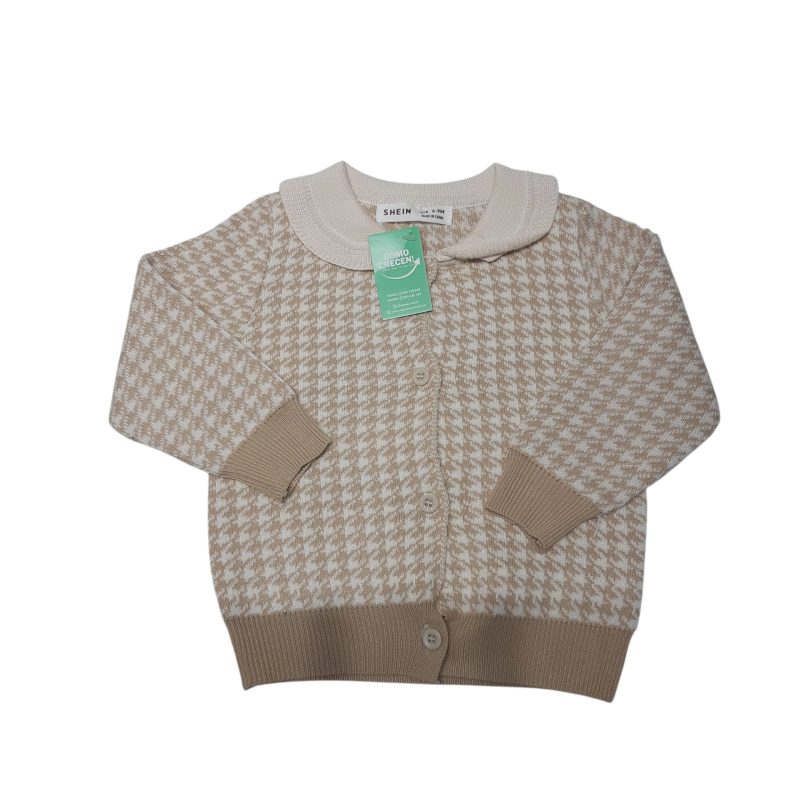 SACO TEJIDO BEIGE BCO SHEIN T6/9M T1APROX MCH