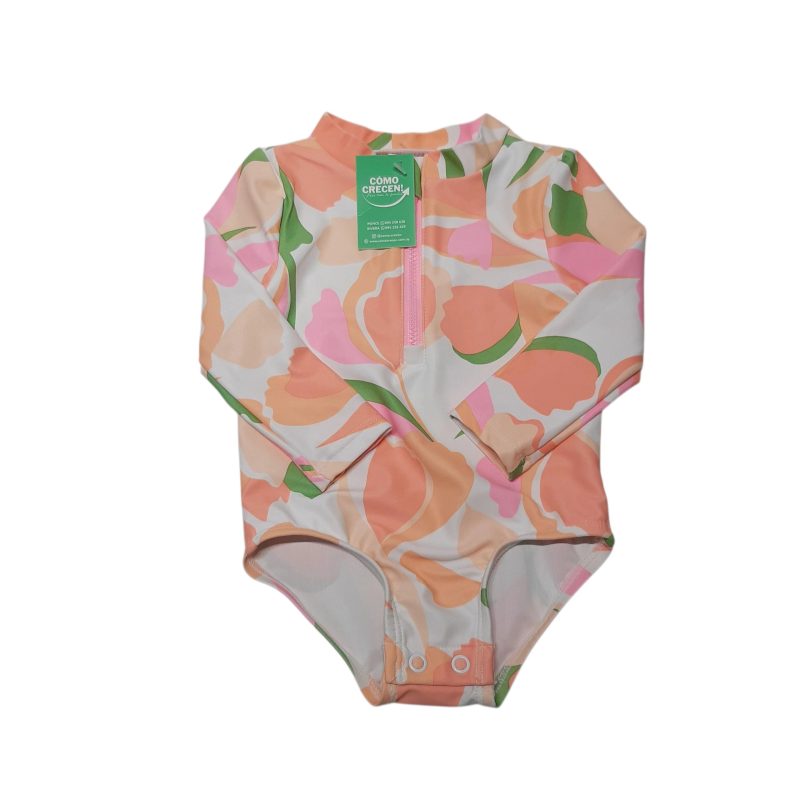 MALLA ENTERA BODY LICRA BCO COLORES PASTEL CARTERS T6M