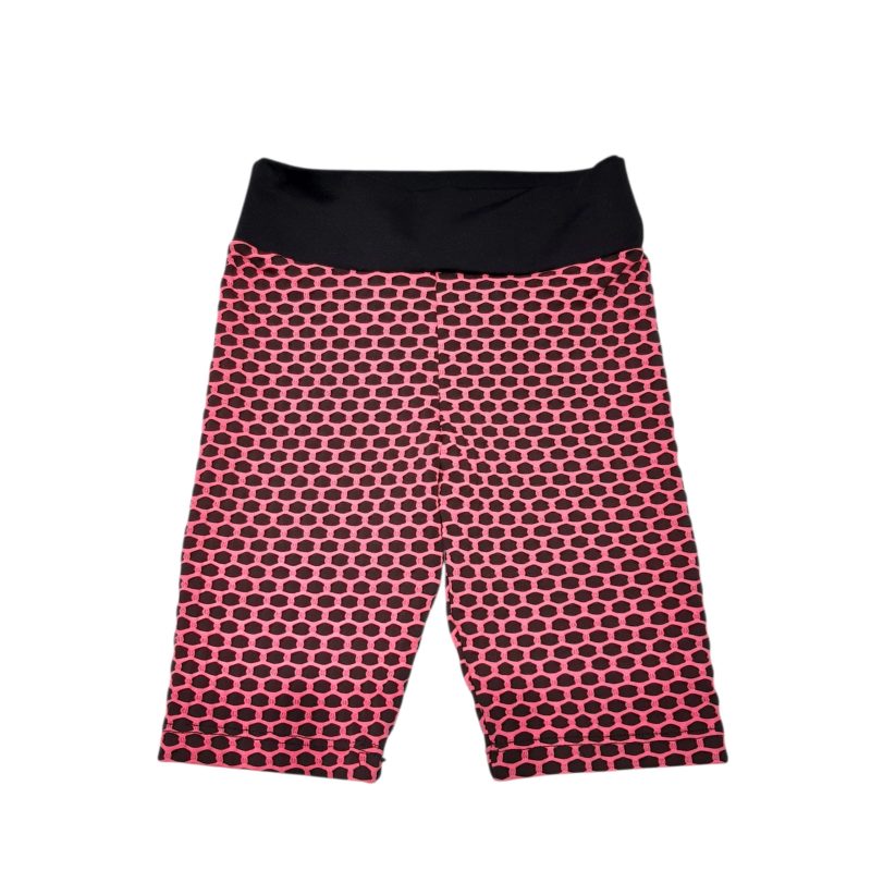 CALZA NEGRA PANAL ROSA FUCSIA 6 T4AP