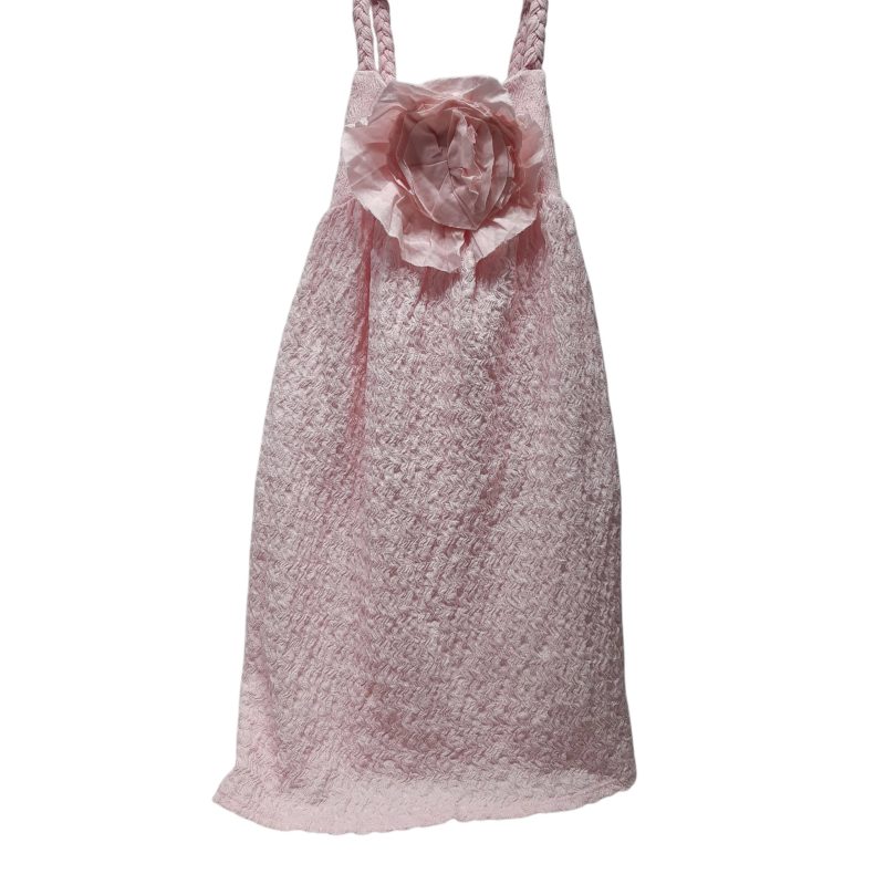 VESTIDO ROSA FLOR ZARA T10 NUEVO