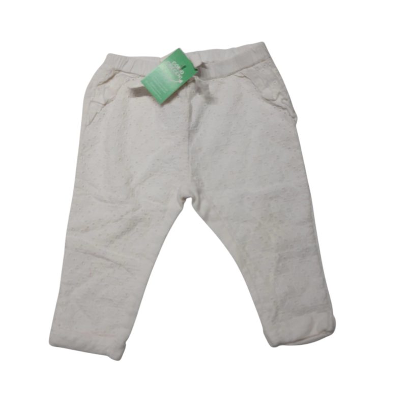 PANTALON BCO BRODERY MOÑA ZARA BABY T6/9M