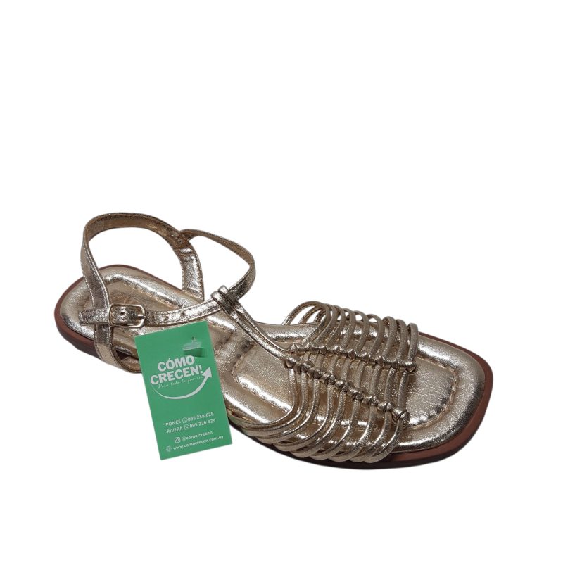 SANDALIAS DORADAS ZARA T34