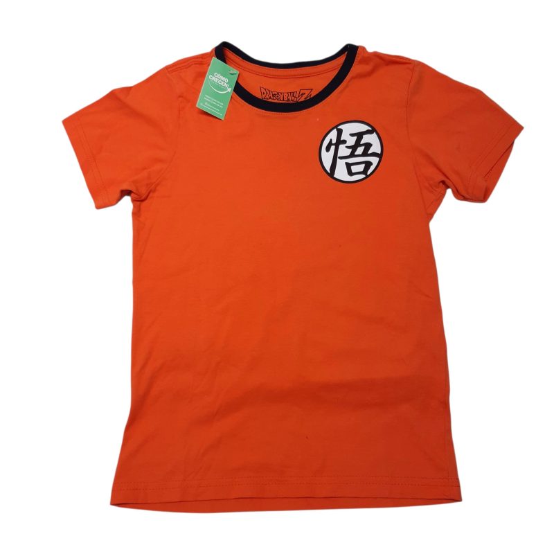REMERA ALG NARANJA BORDE AZUL DRAGON BALL Z T5/6