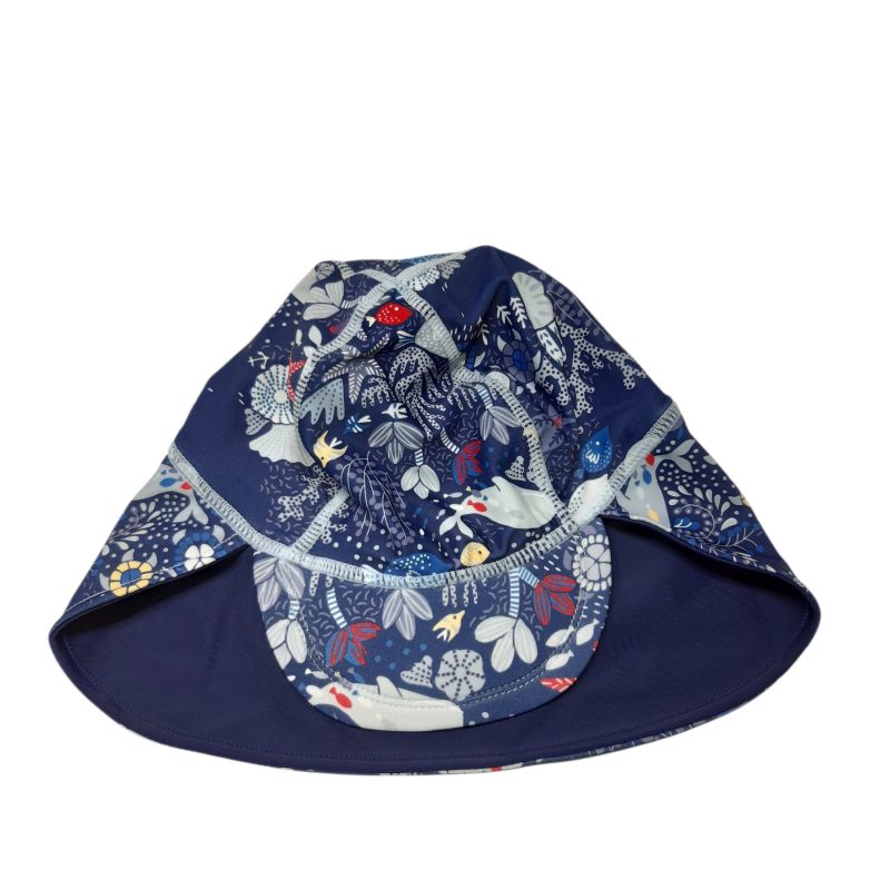 GORRO DE BAÑO AZUL OCEANO ANIMALES Y PLANTAS SACKS KIDS