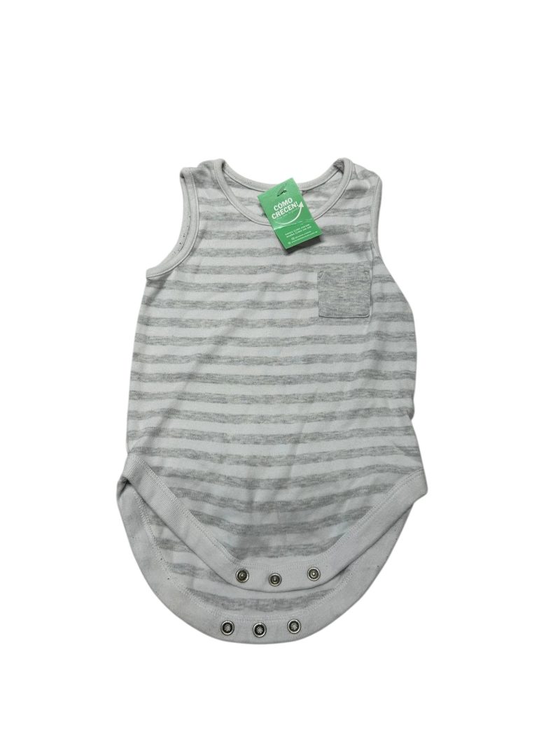 BODY ALG RAYAS BCO GRIS BOLSILLO NEXT BABY T3/6M