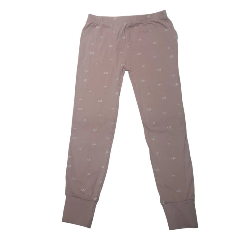 PANTALON ALG ROSA CON PUÑO CORONAS BRONZINI T4