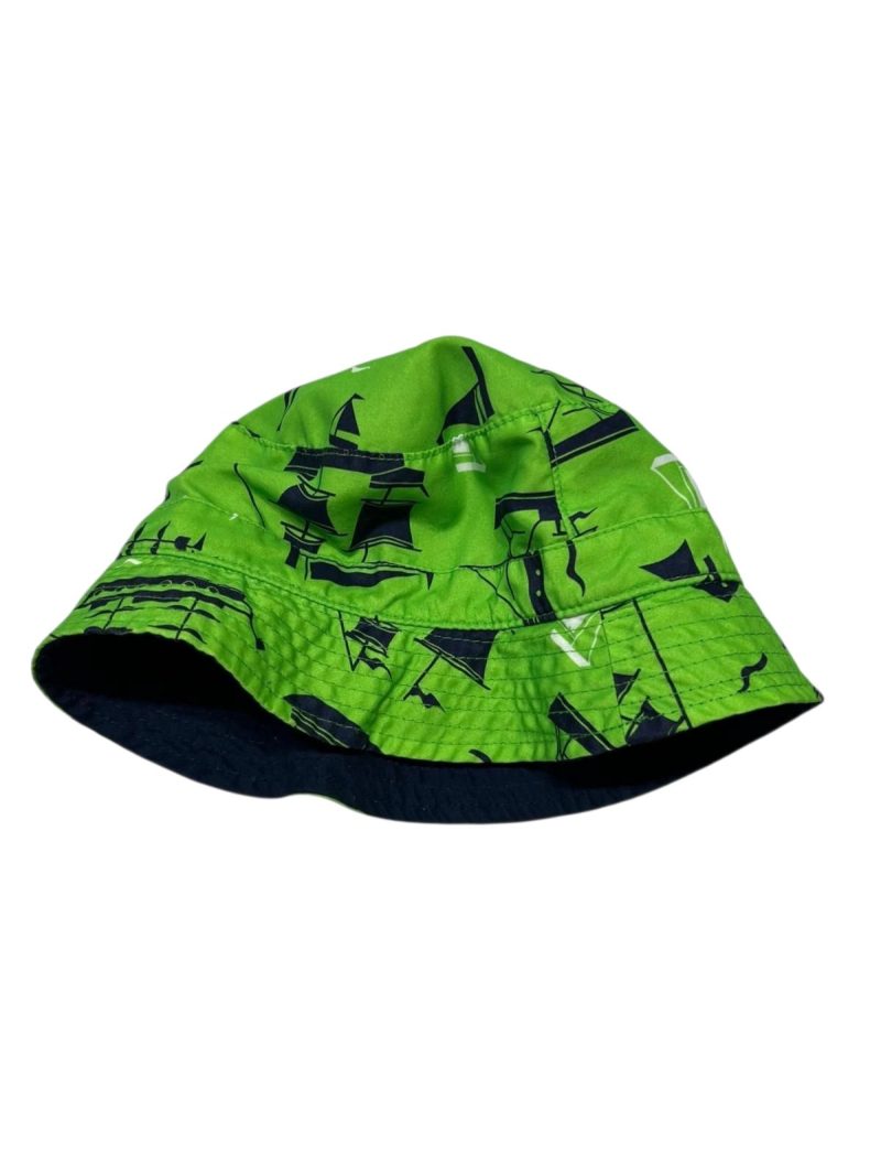 SOMBRERO REVERSIBLE VERDE Y AZUL BARCOS - Imagen 2