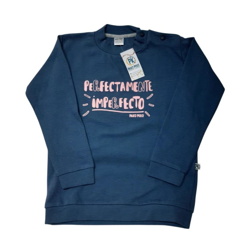 BUZO AZUL PERFECTAMENTE IMPERFECTO PAKO PEKO T10