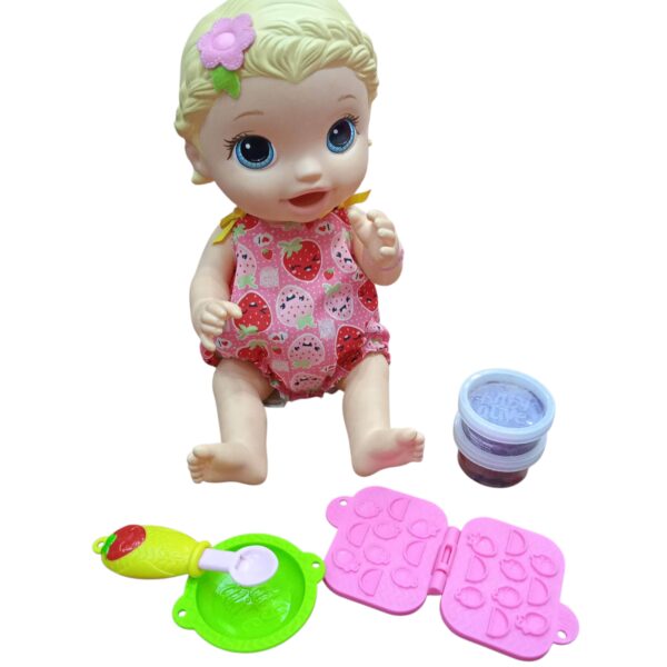 MUÑECA LILY BABY ALIVE COMIDITAS CON ACCESORIOS SIN PAÑAL – CÓMO CRECEN!