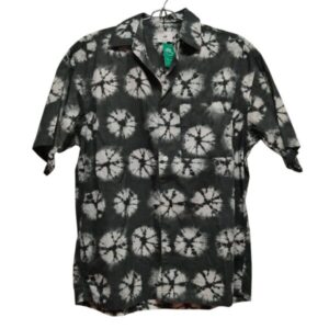 CAMISA M/C H&M T S GRIS BLANCO TIPO BATIK