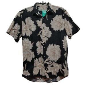 CAMISA M/C MARFINNO T M AZUL BLANCO NARANJA FLORES