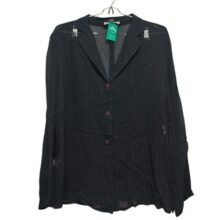 CAMISA M/L ZARA TRANSPARENTE T 32 AZUL RAYAS