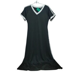 VESTIDO ALG NEGRO ESCOTE V RAYAS T S AP