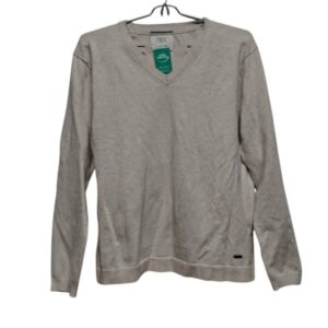 BUZO HILO M/L ZARA T 11-12 BEIGE ESCOTE EN V