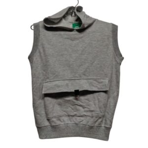 CHALECO ALG C CAPUCHA MACANAS T 12 GDE GRIS C BOLSILLO