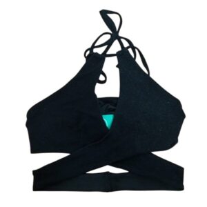 TOP NEGRO BRILLOS TIRAS INDIAN TS