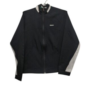 CAMPERA DEPORTIVA REEBOK T S NEGRA BLANCA