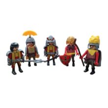 BOLSA CON 2 PLAYMOBIL + 3 MUEÑCOS TIPO PLAYMOBIL