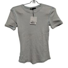 REMERA ZARA T S CELESTE TIPO ROTA NUEVA C ETIQ