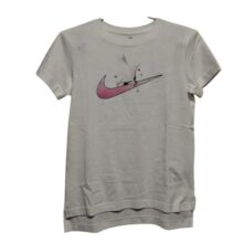 REMERA NIKE T M BLANCA UNICORNIO PIPA ROSADA NUEVA C ETIQ