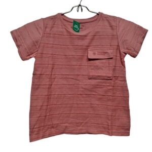REMERA ALG FUZARKA T 5/6 ROSADA BOLSILLO RAYAS
