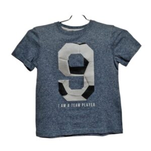 REMERA ALG H&M T4/6 CELESTE 9 PELOTA FUTBOL