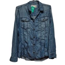 CAMISA JEAN OMM T M BROCHES COBRE MCHITAS