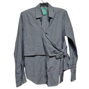 CAMISA RAY AZUL BLANCO CRUZADA NUDO DANIEL CASSIN TS