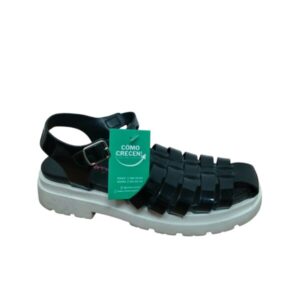 SANDALIAS CERRADAS NEGRAS CHAROL SALOME T33