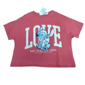 REMERA ALG ROSADA ZARA T 8/9 STITCH LOVE