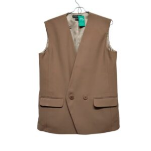 CHALECO PRIMARK T 42 XL AP BEIGE OSCURO MANCHA DET BOTON